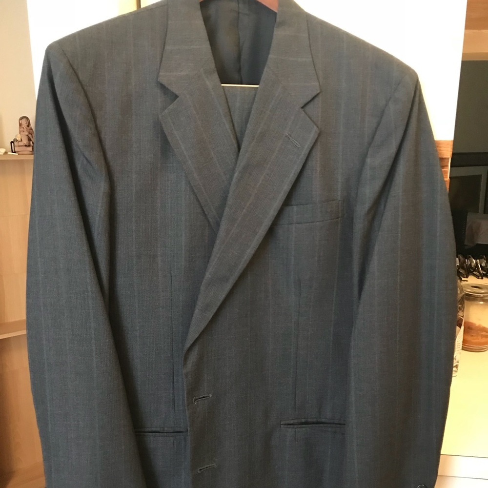 Towncraft Gray Striped Suit